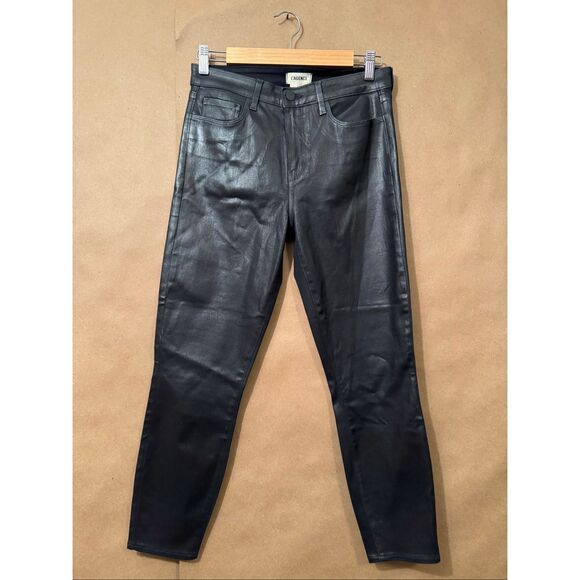 L’Agence Black Coated Margot Skinny MSRP:$265 - Picture 1 of 7